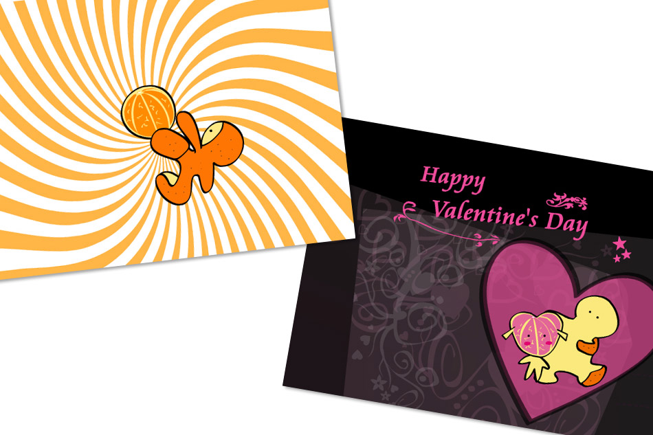 Flash e-card - happy valentine